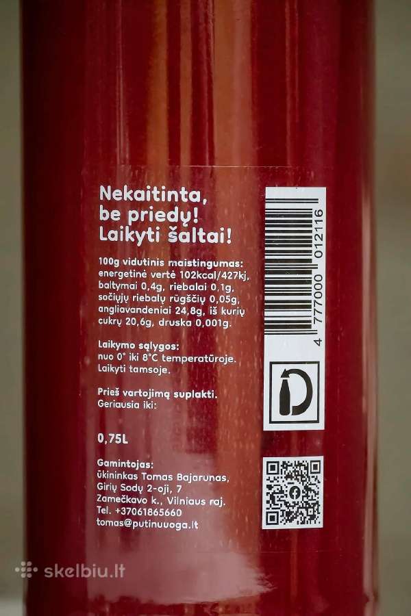 Putinų uogų sultys su medum - nuotraukos Nr. 3