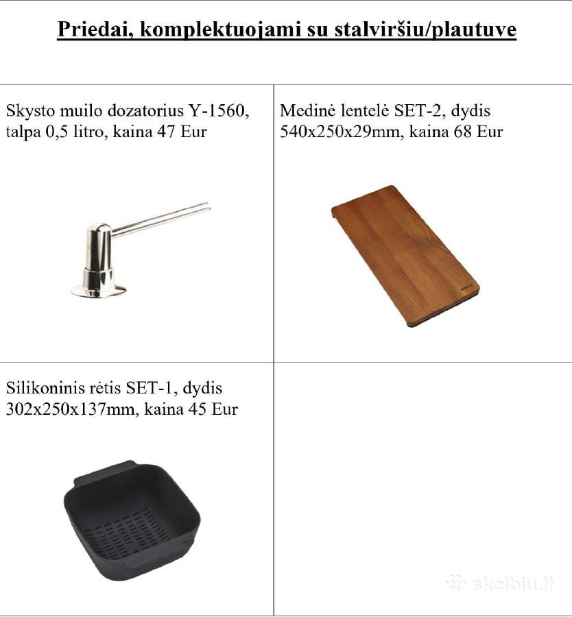 Nerūdijančio plieno stalviršis virtuvės baldams - nuotraukos Nr. 9