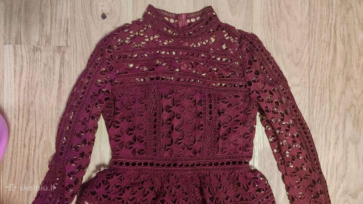 Bordo spalvos proginė suknelė - nuotraukos Nr. 5