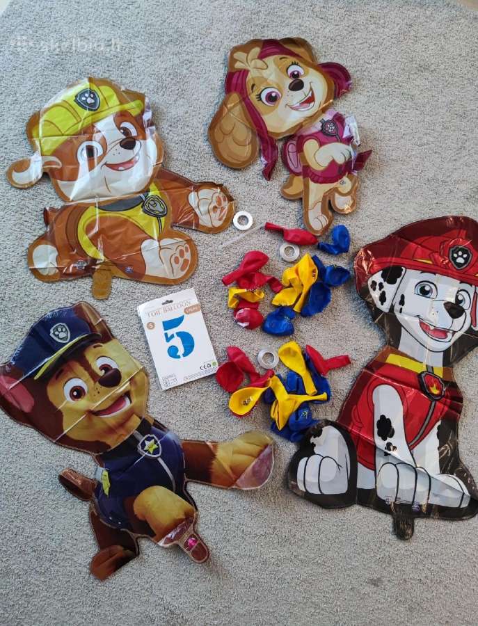 Paw Patrol balionų rinkinys su skaičiumi - nuotraukos Nr. 2