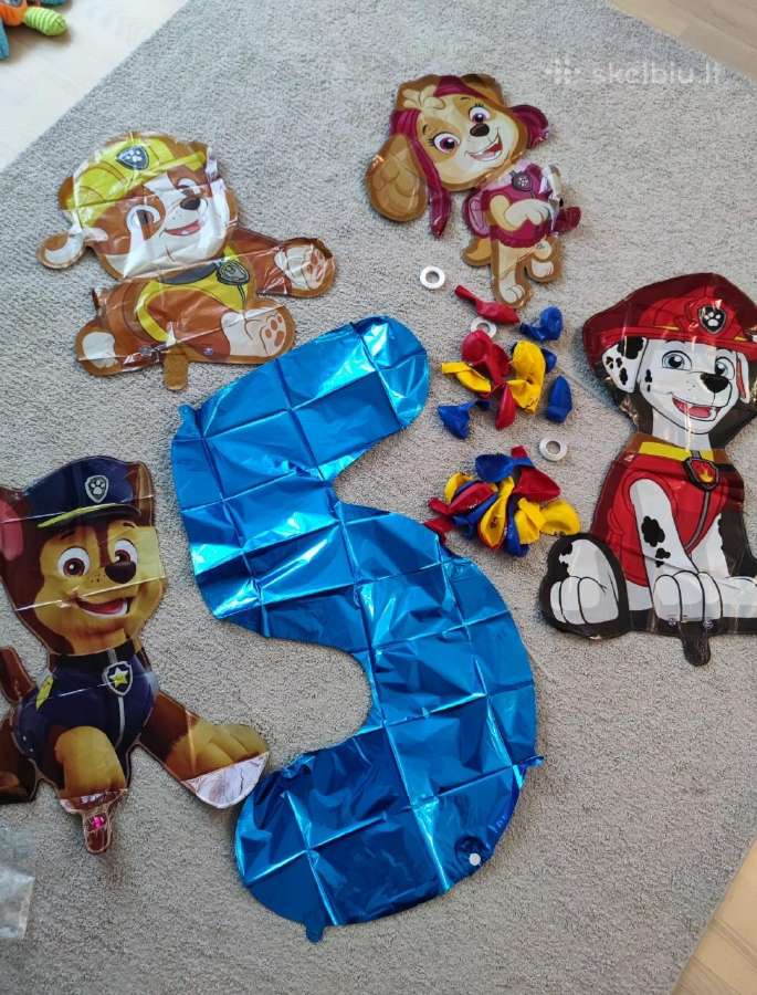Paw Patrol balionų rinkinys su skaičiumi - nuotraukos Nr. 6