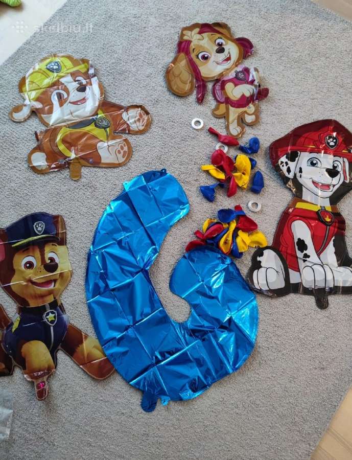 Paw Patrol balionų rinkinys su skaičiumi - nuotraukos Nr. 8