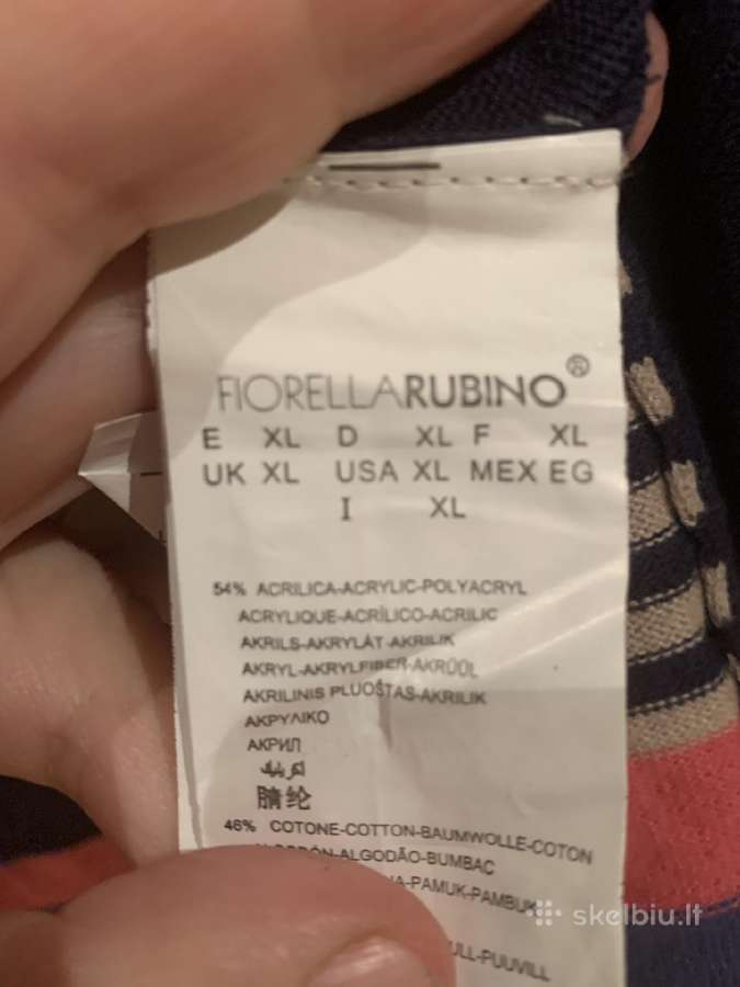 Mėlynas plonas Fiorella Rubino kardiganas - nuotraukos Nr. 7