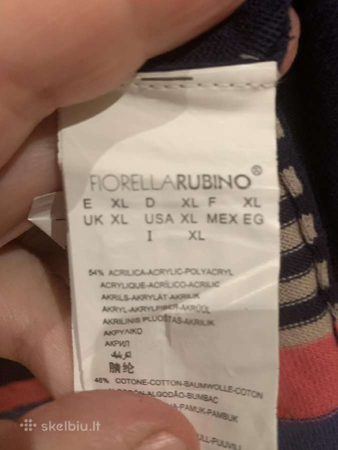 Mėlynas plonas Fiorella Rubino kardiganas - nuotraukos Nr. 8