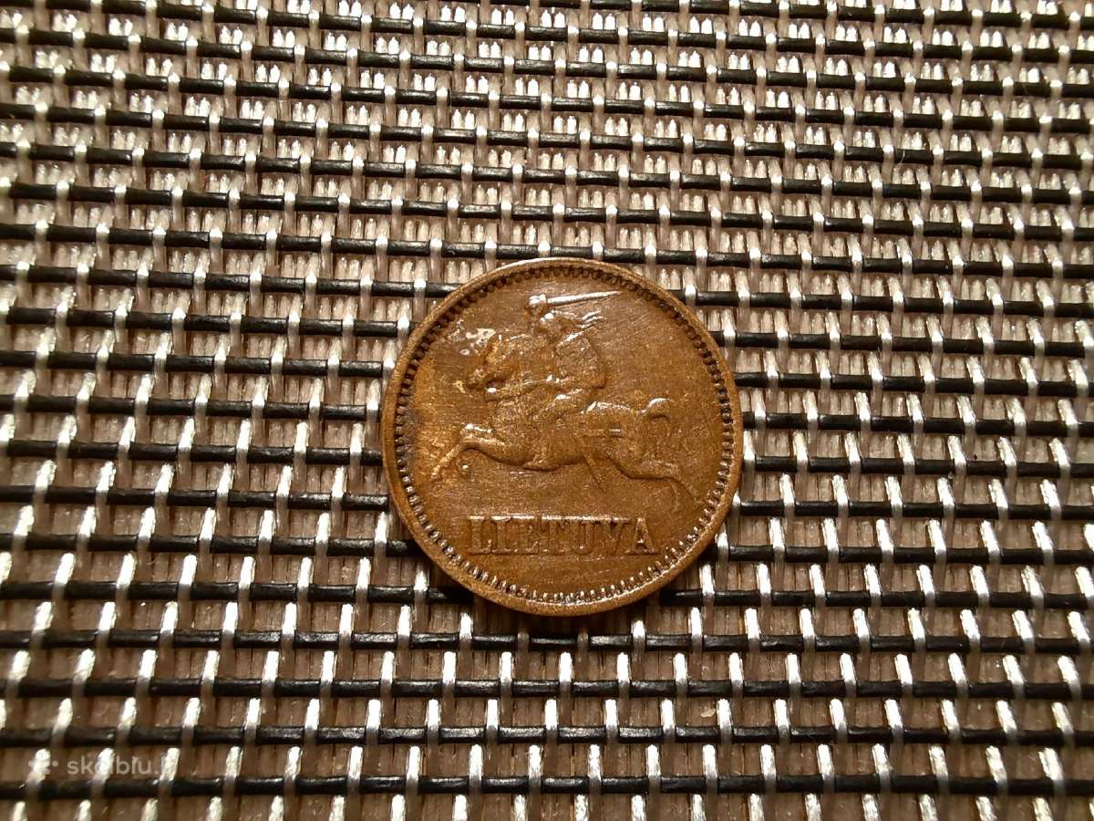 1 centas 1936 Lietuva Tarpukaris - nuotraukos Nr. 2
