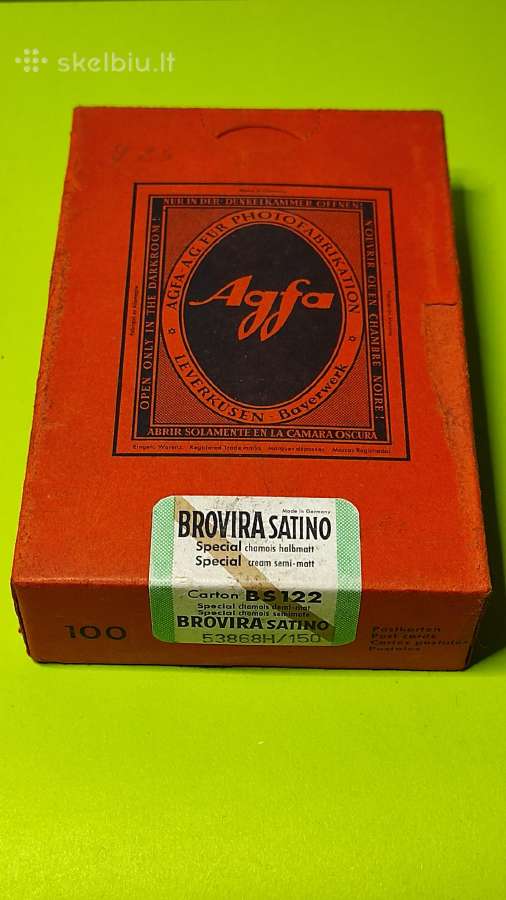 Agfa Brovira Fotopopierius originalas uzdarytas