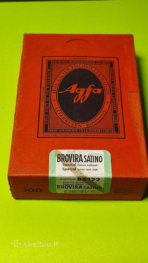 Agfa Brovira Fotopopierius originalas uzdarytas - nuotraukos Nr. 3