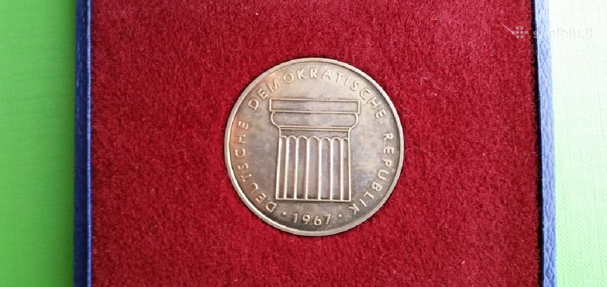 Vokiskas medalis Branderburgo Vartai Berlynas 1967 - nuotraukos Nr. 4