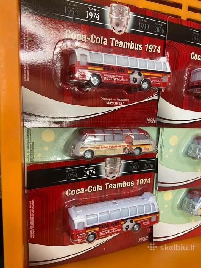 6 coca cola autobusai autobusiukai modeliukai kola - nuotraukos Nr. 2