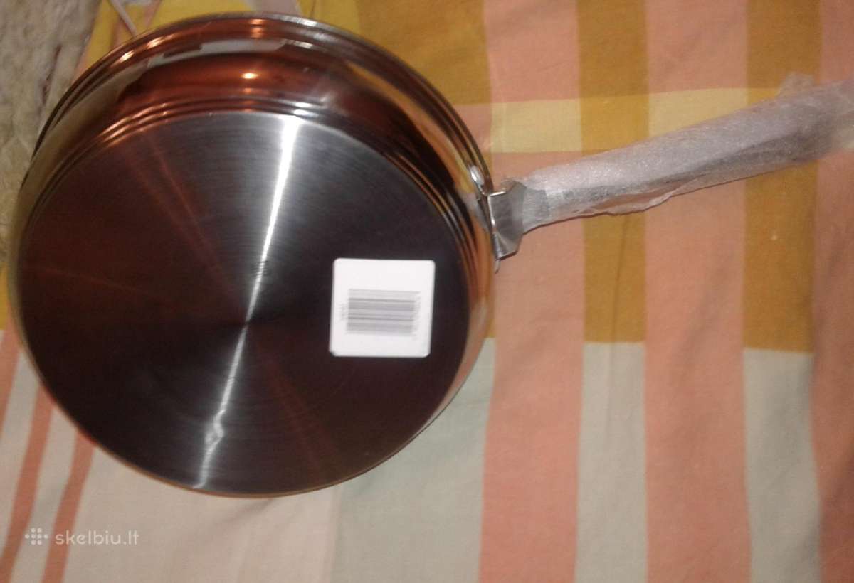 Nerūdijančio plieno gili keptuvė, 24 cm - nuotraukos Nr. 3