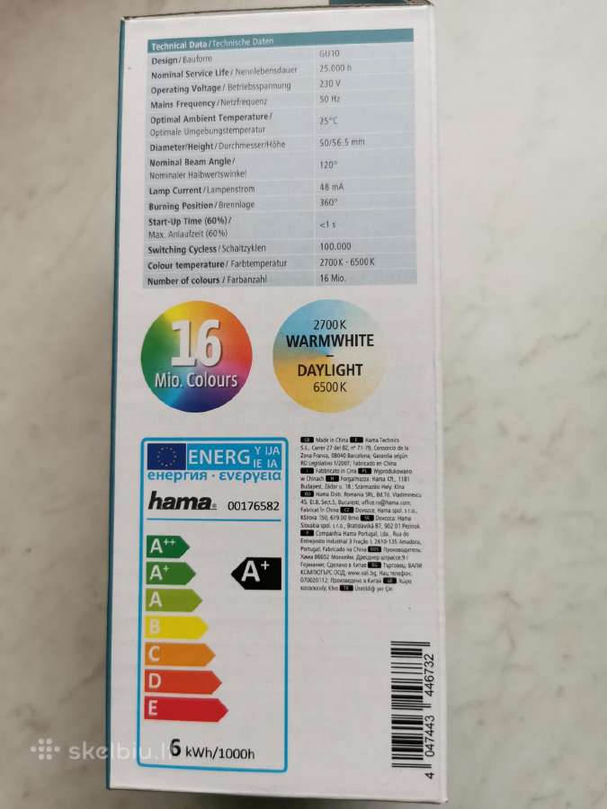 LED spalvotos išmaniosios lemputės - nuotraukos Nr. 6