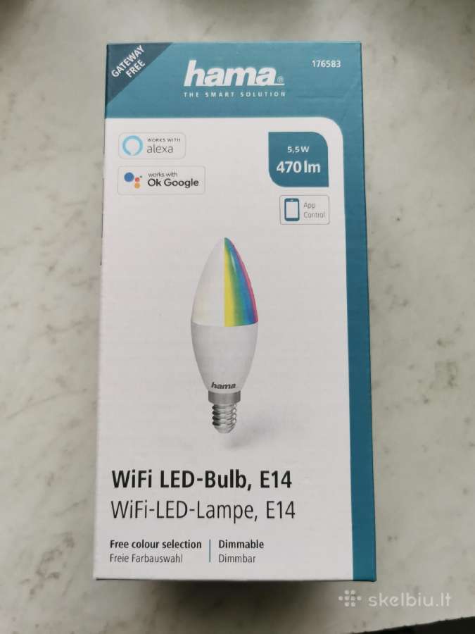LED spalvotos išmaniosios lemputės