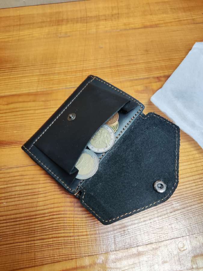 Odinė automatinė piniginė su Rfid apsauga - nuotraukos Nr. 4