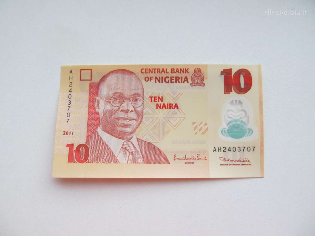 10 naira , Nigerija , 2011 unc