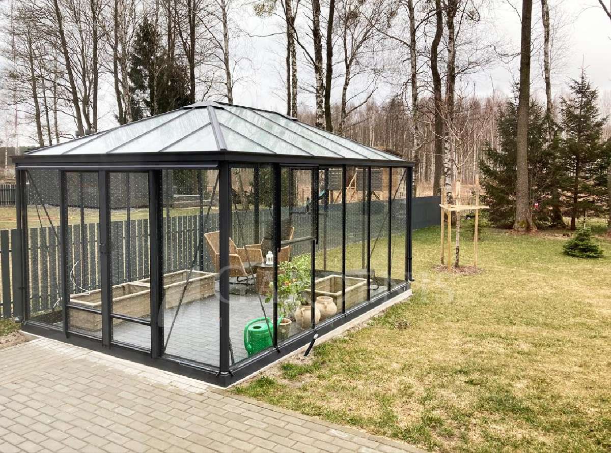 Aliuminiai šiltnamiai, oranžerijos - nuotraukos Nr. 8