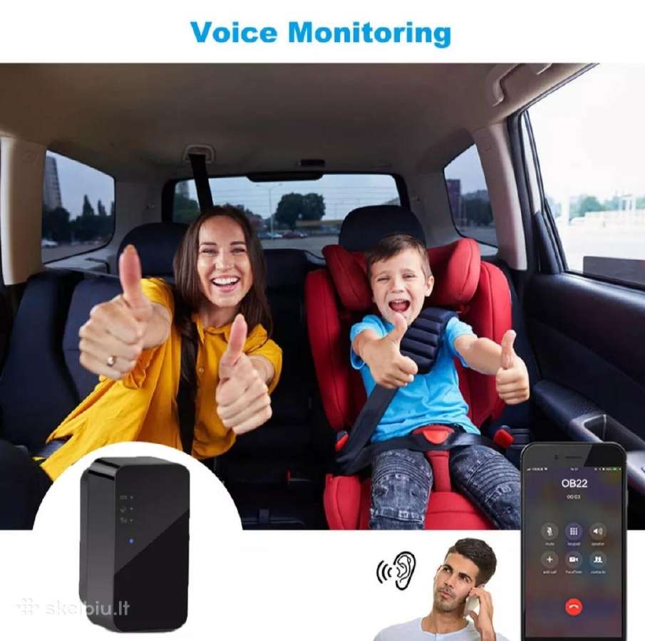GPS seklys su jautriu mikrofonu į Obd2 - nuotraukos Nr. 5