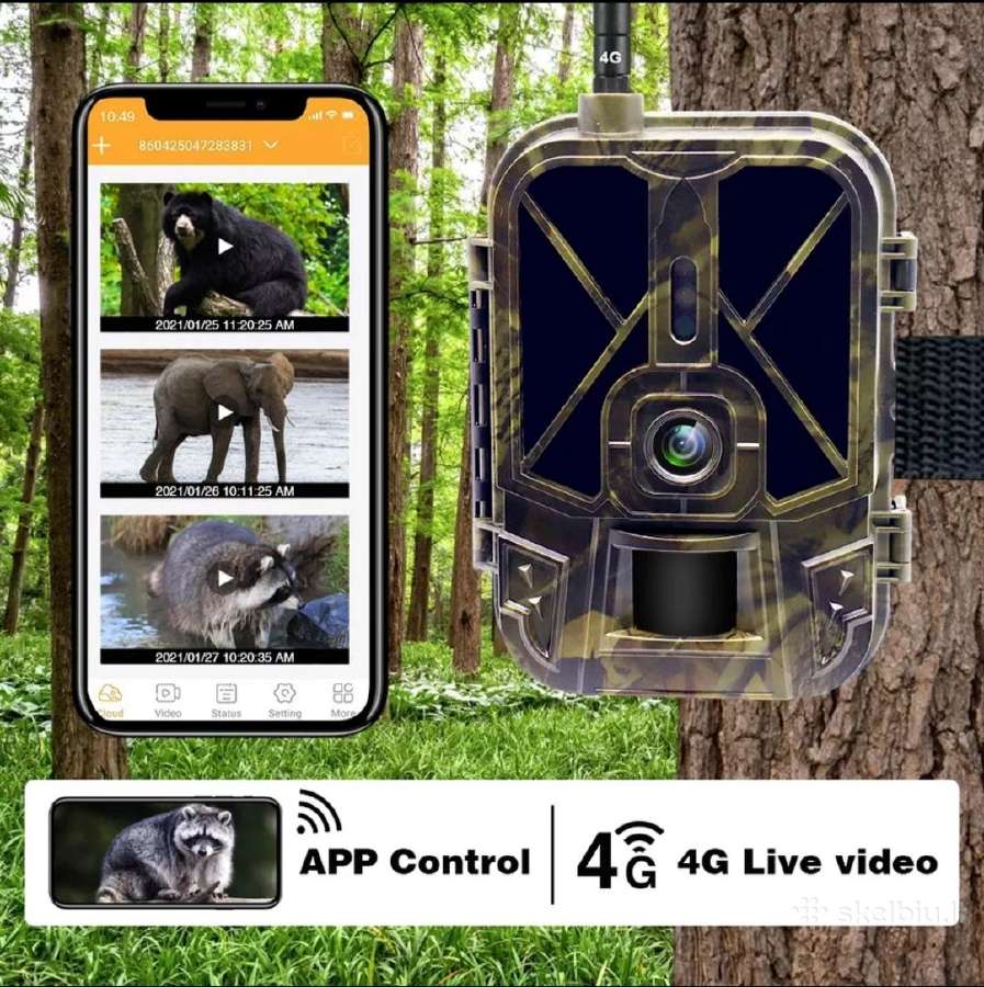 Medžioklinė 4G kamera su tiesioginiu video - nuotraukos Nr. 2