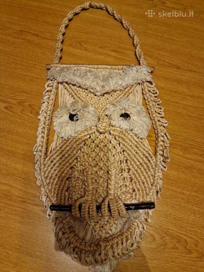 Macrame pakabinama pėlėda - nuotraukos Nr. 3