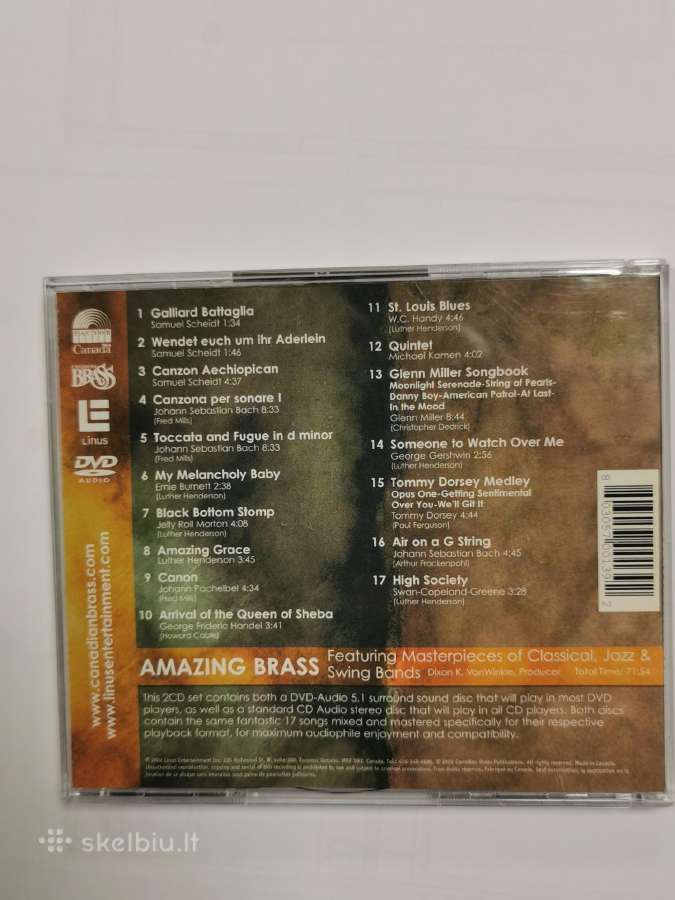 The Canadian Brass Dvd Audio (Hi rez 5.1, 2.0) - nuotraukos Nr. 4