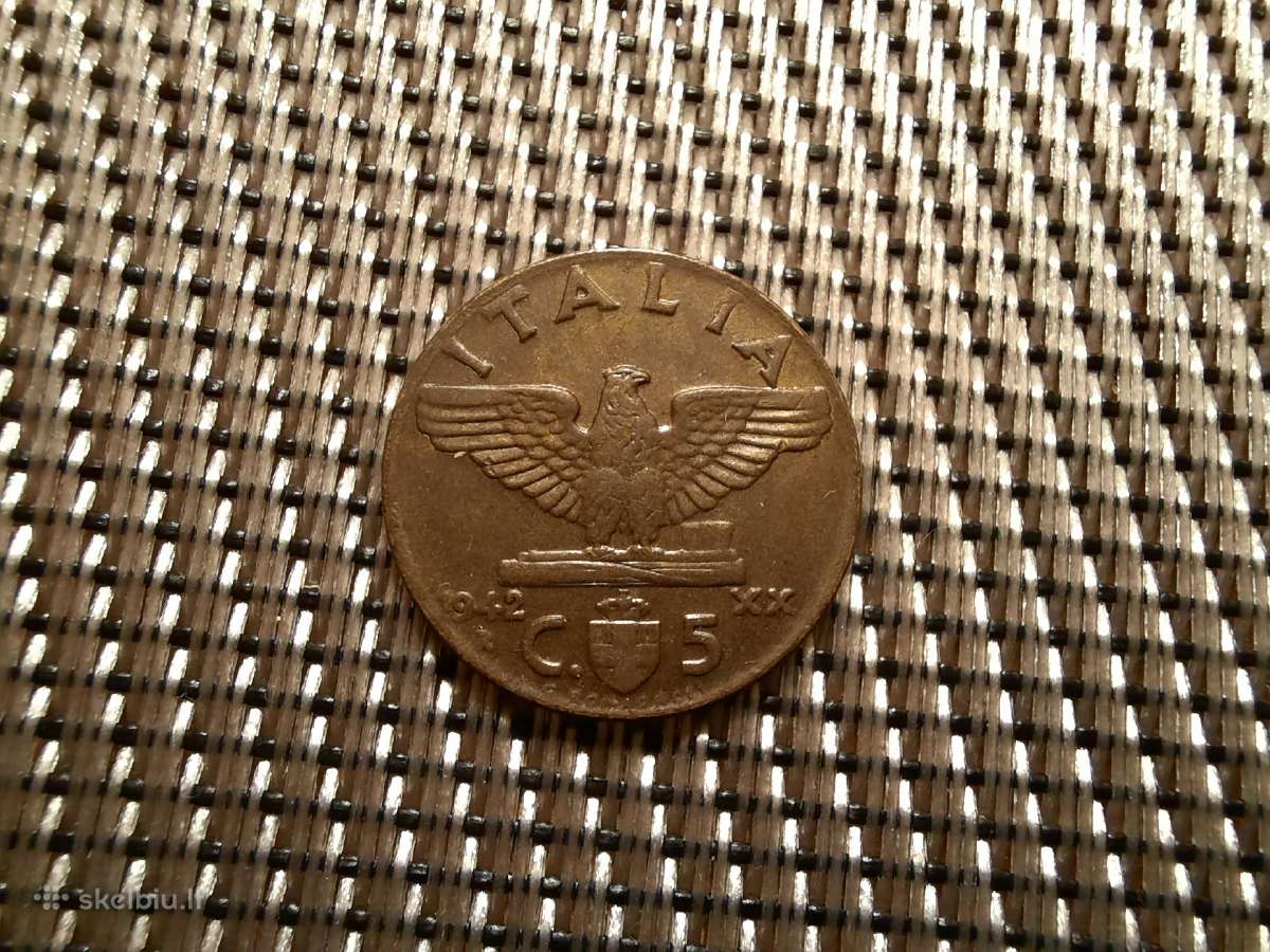 5 centimai 1942 Italija