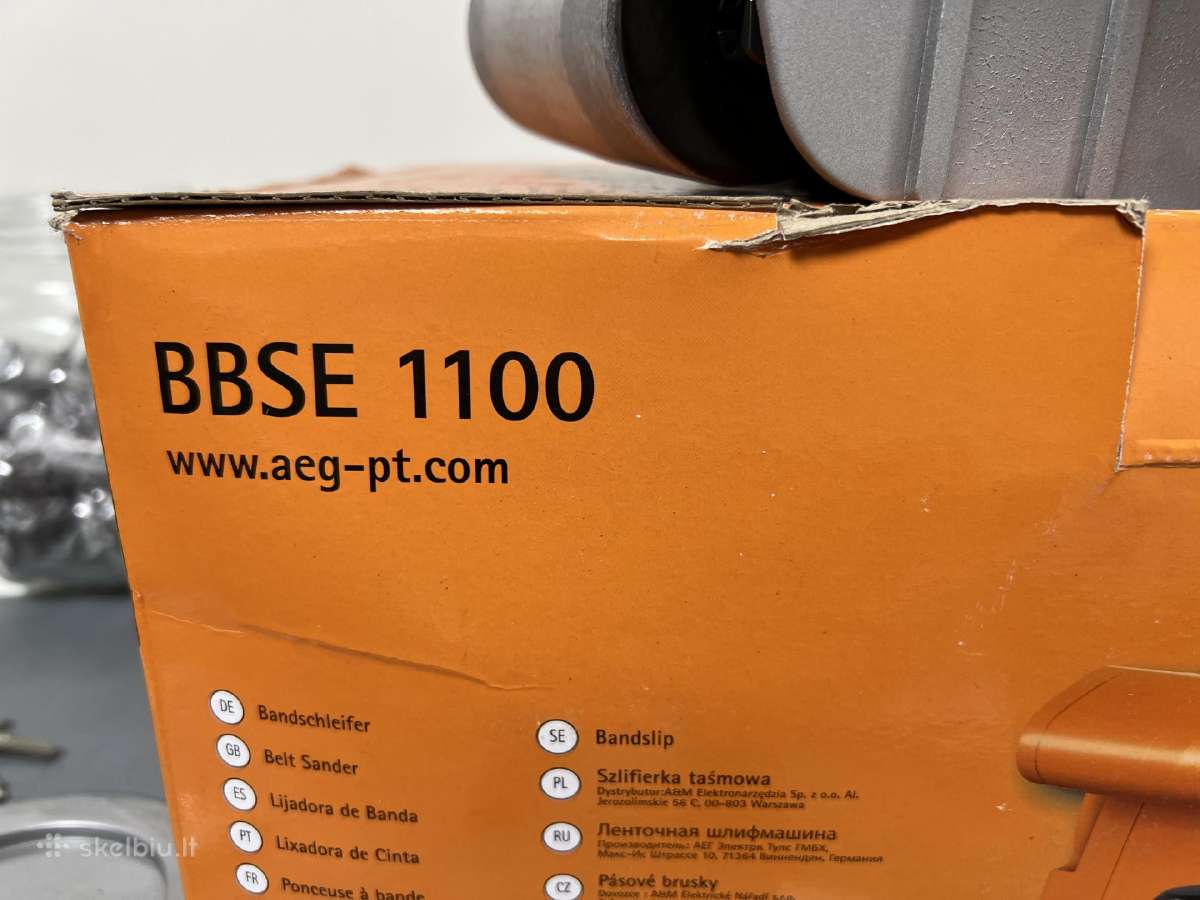 Juostinis šlifuoklis Aeg Bbse 1100, 1100w - nuotraukos Nr. 4