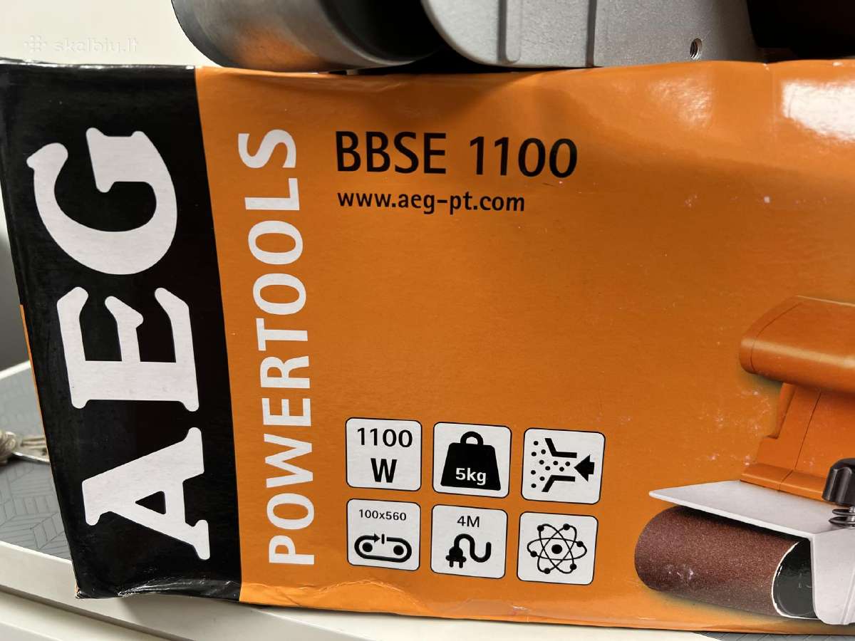 Juostinis šlifuoklis Aeg Bbse 1100, 1100w - nuotraukos Nr. 11