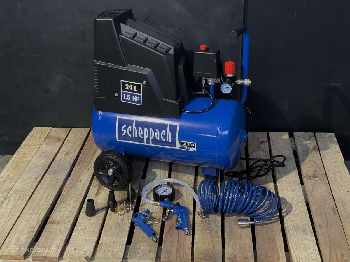 Betepalinis oro kompresorius 24l. Scheppach Hc30ox
