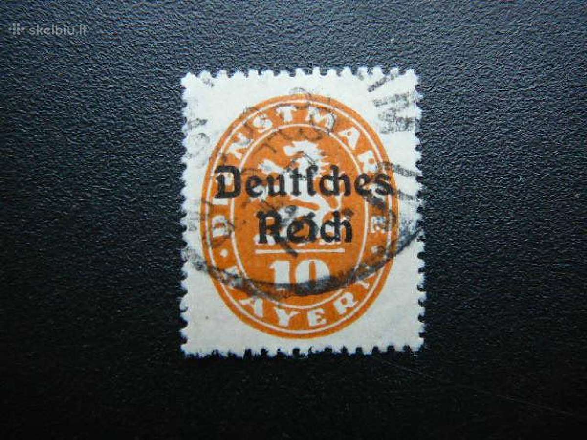 Dienstmarken Bavarija Vokietija 1920 vdm35a