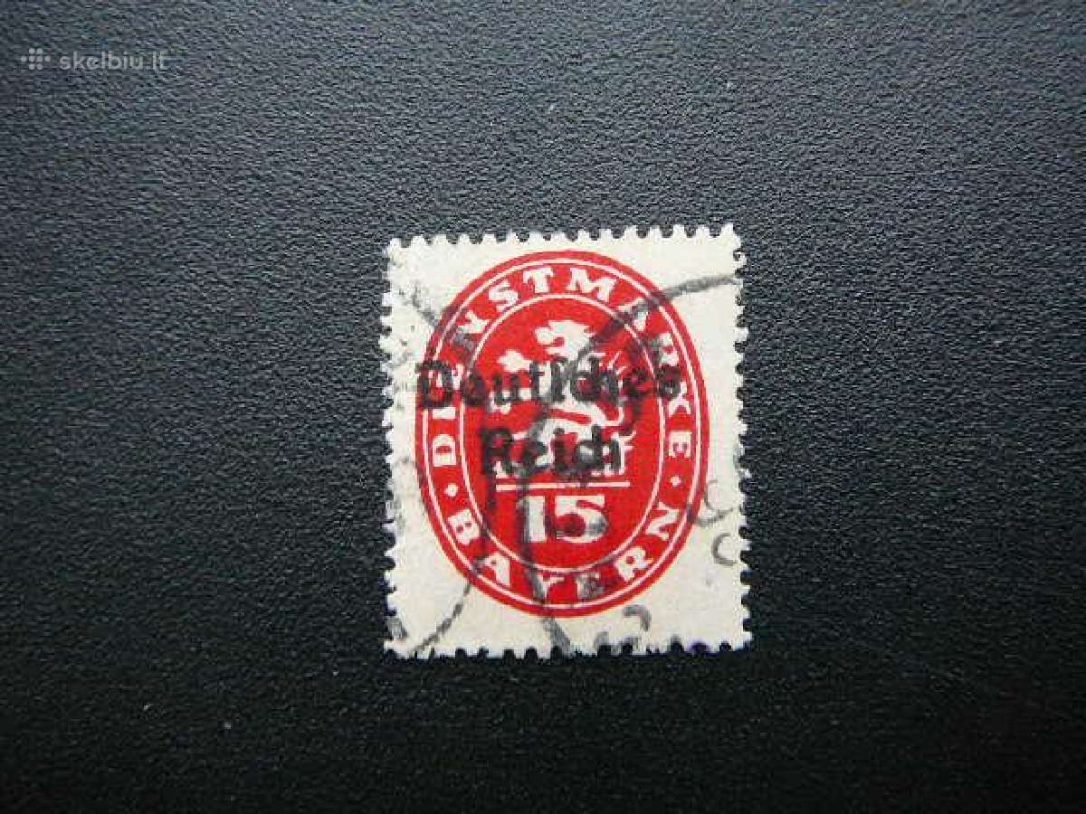 Dienstmarken Bavarija Vokietija 1920 vdm36a