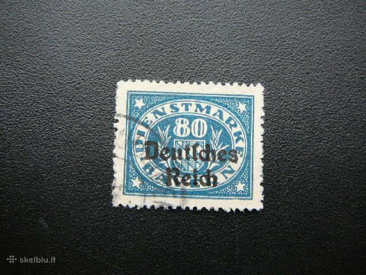 Dienstmarken Bavarija Vokietija 1920 vdm44a