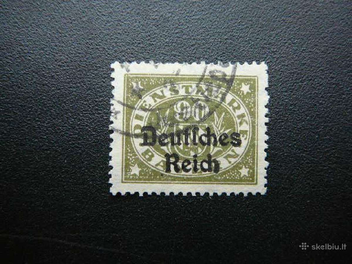 Dienstmarken Bavarija Vokietija 1920 vdm45a