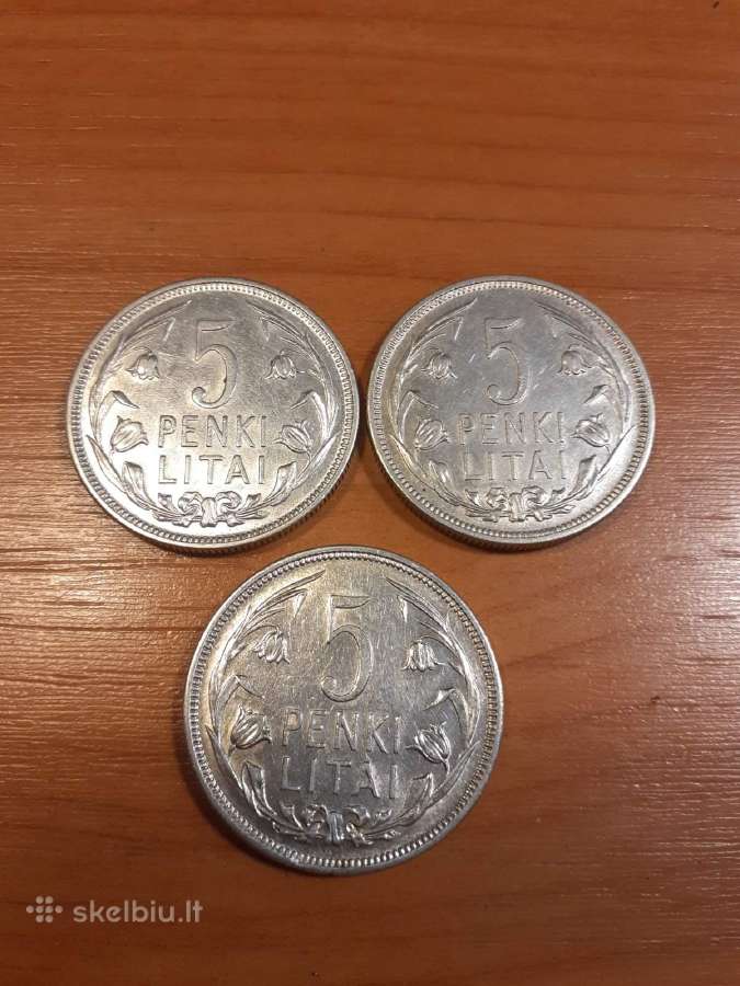 5 litai 1925 m.