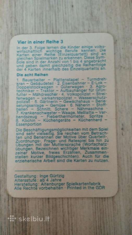 Kortų žaidimas "Profesijos" - nuotraukos Nr. 3