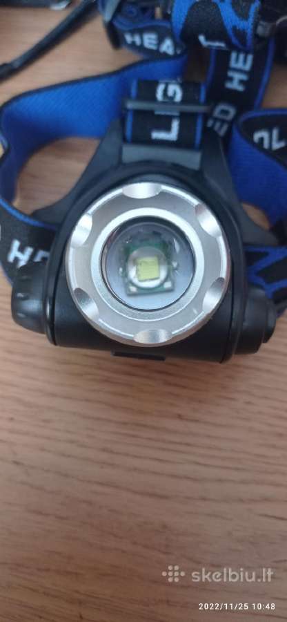 Galingi prožektoriai T6 LED 18650 formato akb - nuotraukos Nr. 2