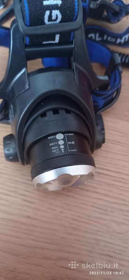 Galingi prožektoriai T6 LED 18650 formato akb - nuotraukos Nr. 3