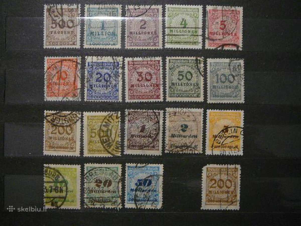Standartai Vokietija 1923 antsp. vkt313/30a