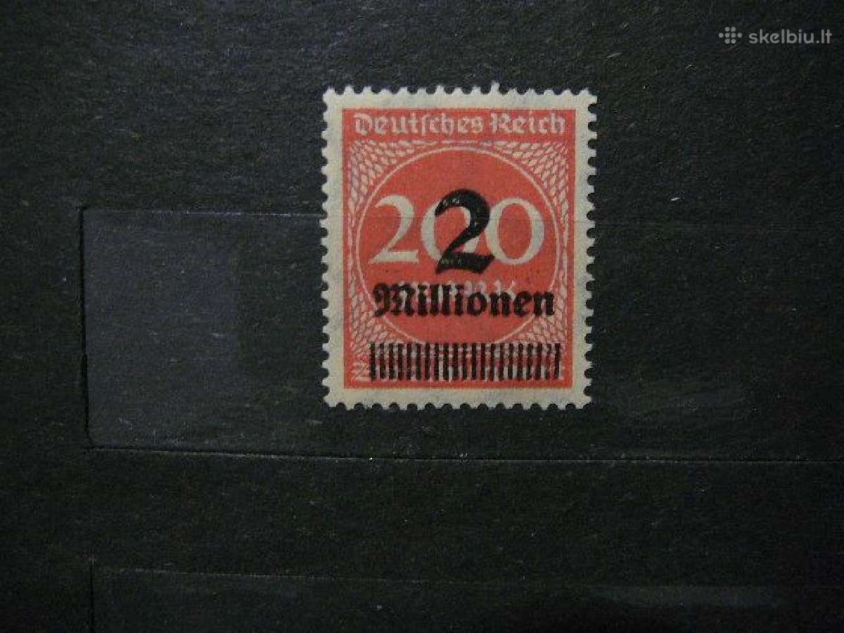 Standartai Vokietija 1923 2ml/200 Mnh vkt309s