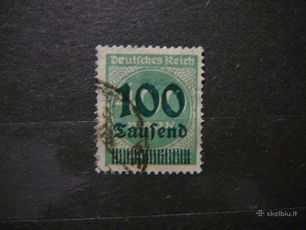 Standartai Vokietija 1923 100t/400 antsp. vkt290a
