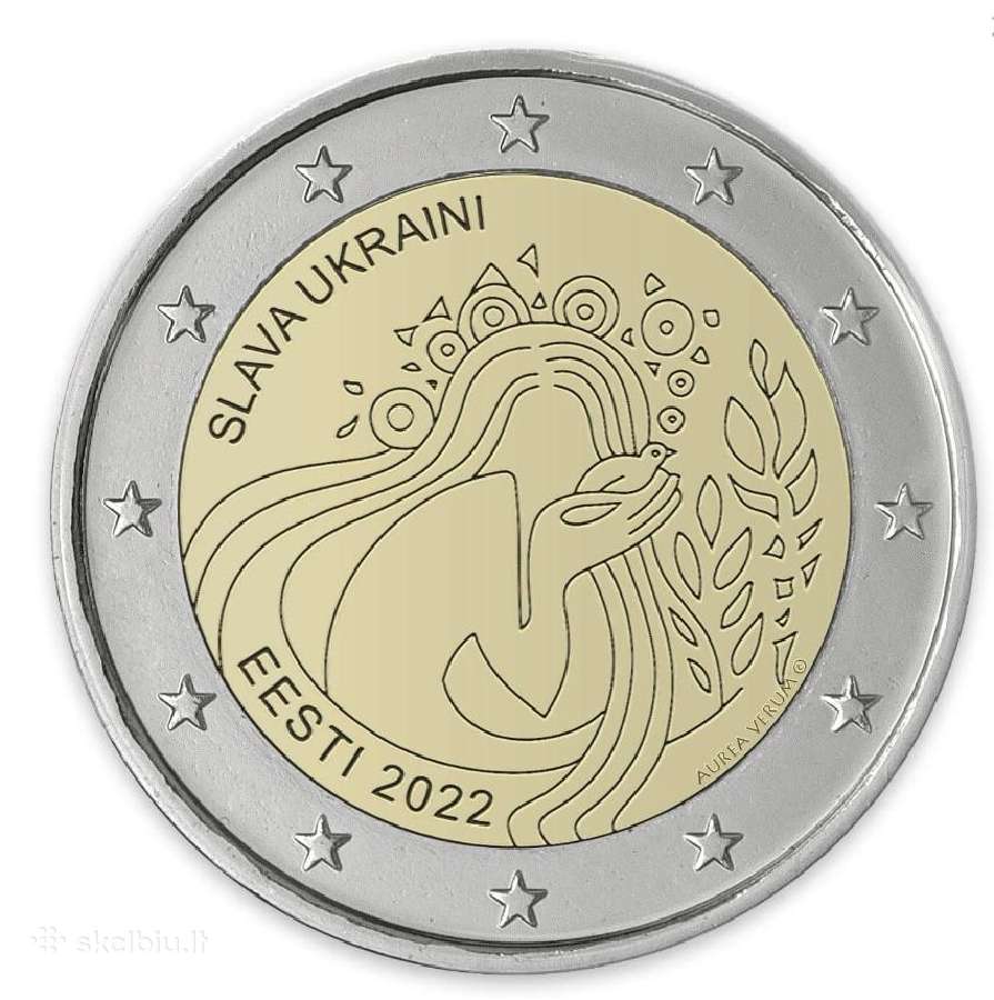 2 euro proginės monetos, Lv, Est, Lt - nuotraukos Nr. 2