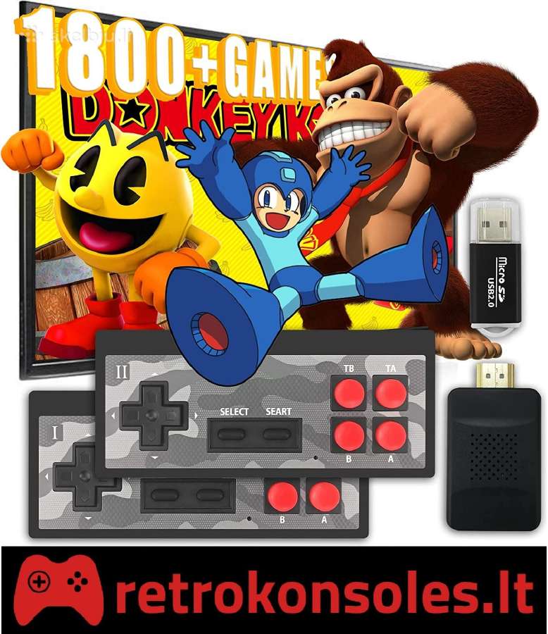 Retro žaidimų konsolės! Platus pasirinkimas! - nuotraukos Nr. 2