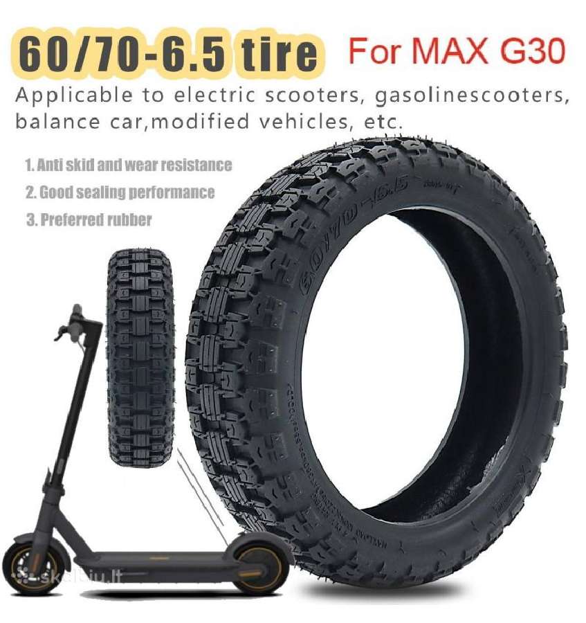 Bekelės/žieminės padangos Xiaomi ir Ninebot Max - nuotraukos Nr. 6