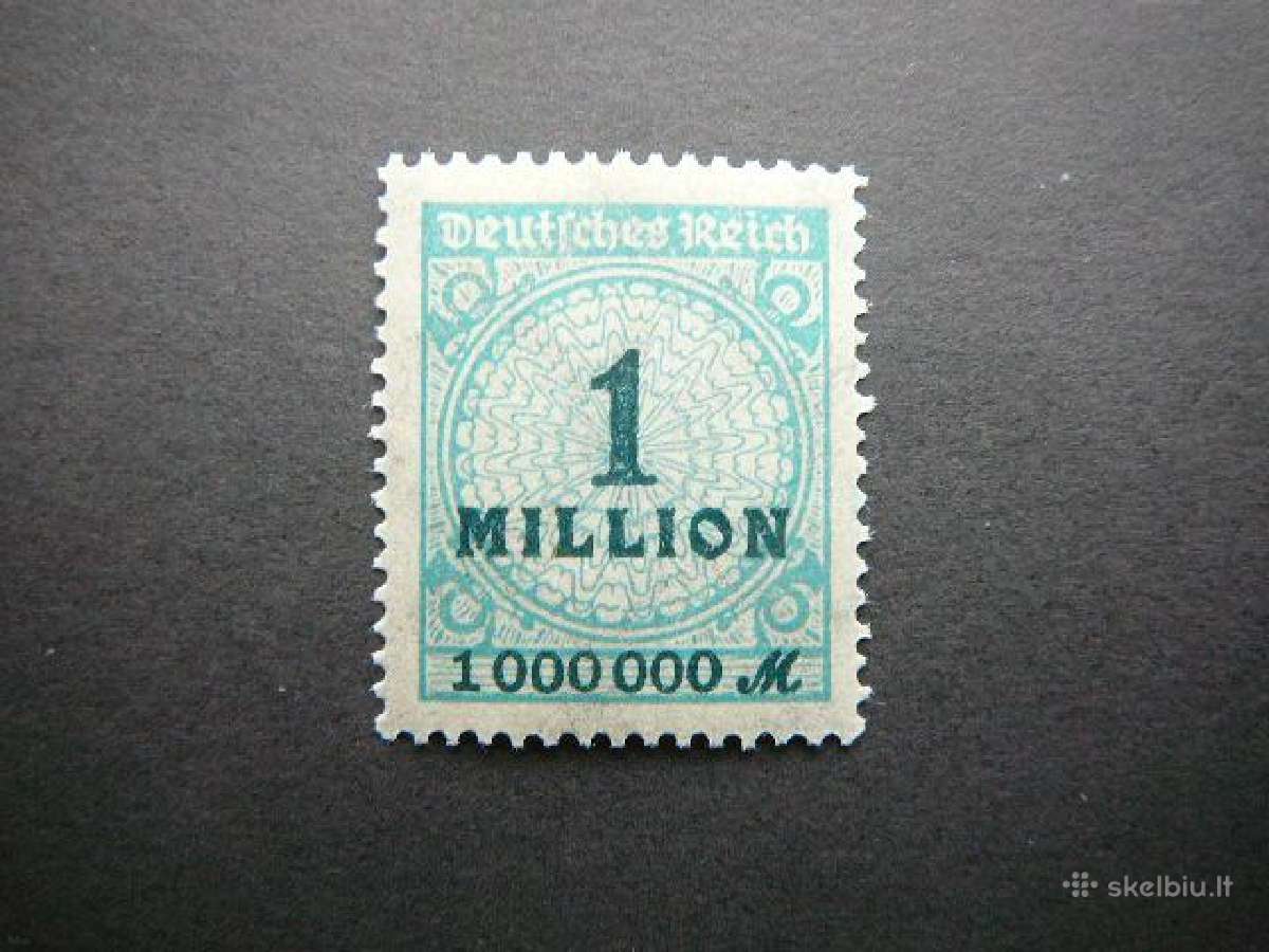 Standartai Vokietija 1923 1ml Mnh vkt314s