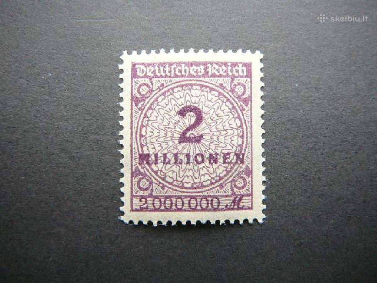 Standartai Vokietija 1923 2ml Mnh vkt315s