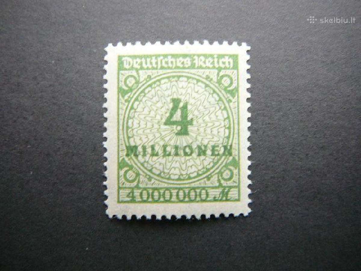 Standartai Vokietija 1923 4ml Mnh vkt316s