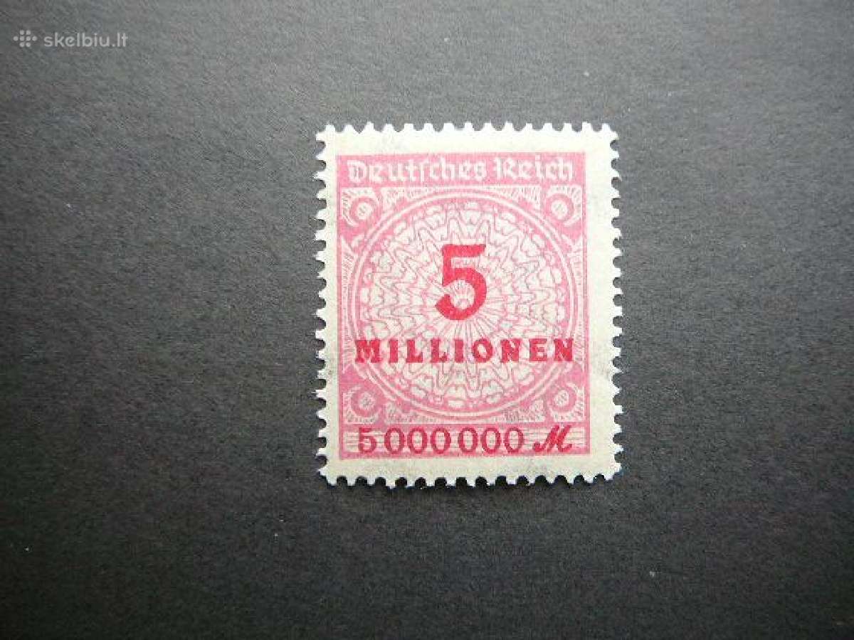 Standartai Vokietija 1923 5ml Mnh vkt317s