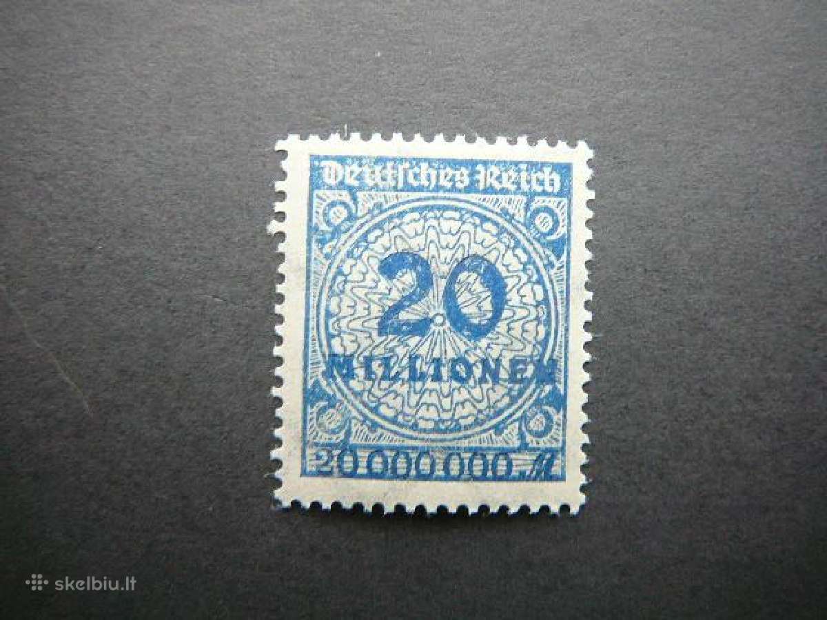 Standartai Vokietija 1923 20ml Mnh vkt319s