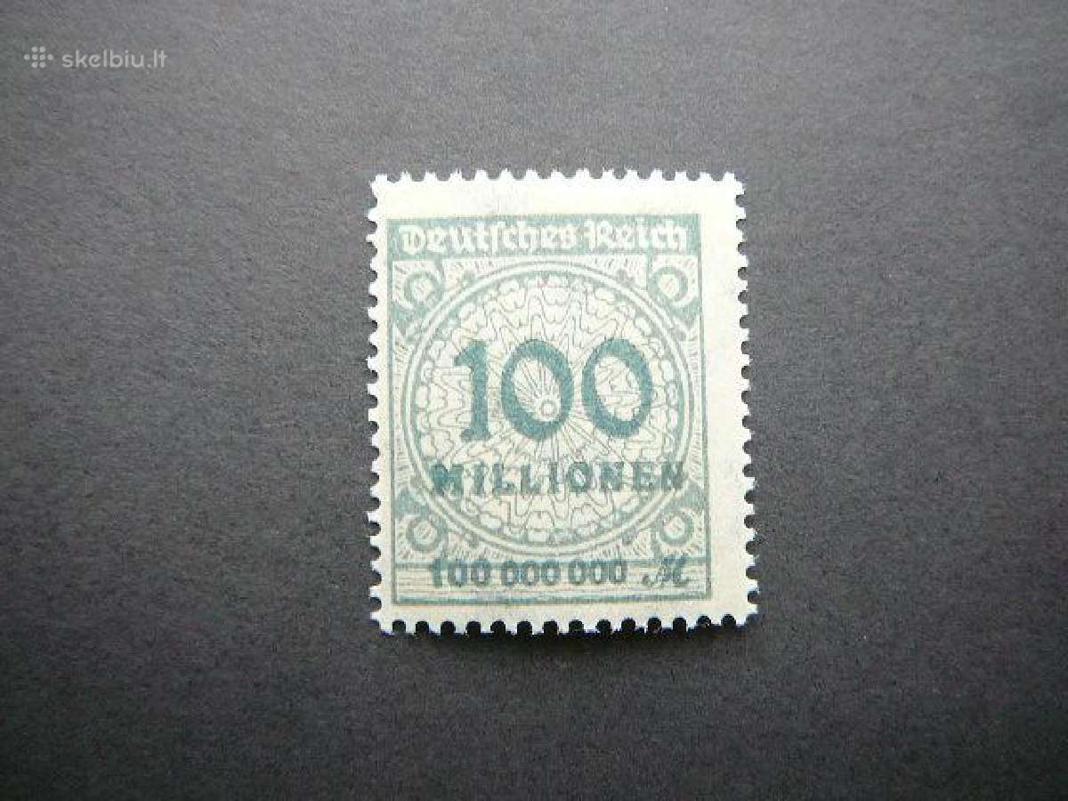 Standartai Vokietija 1923 100ml Mnh vkt322s