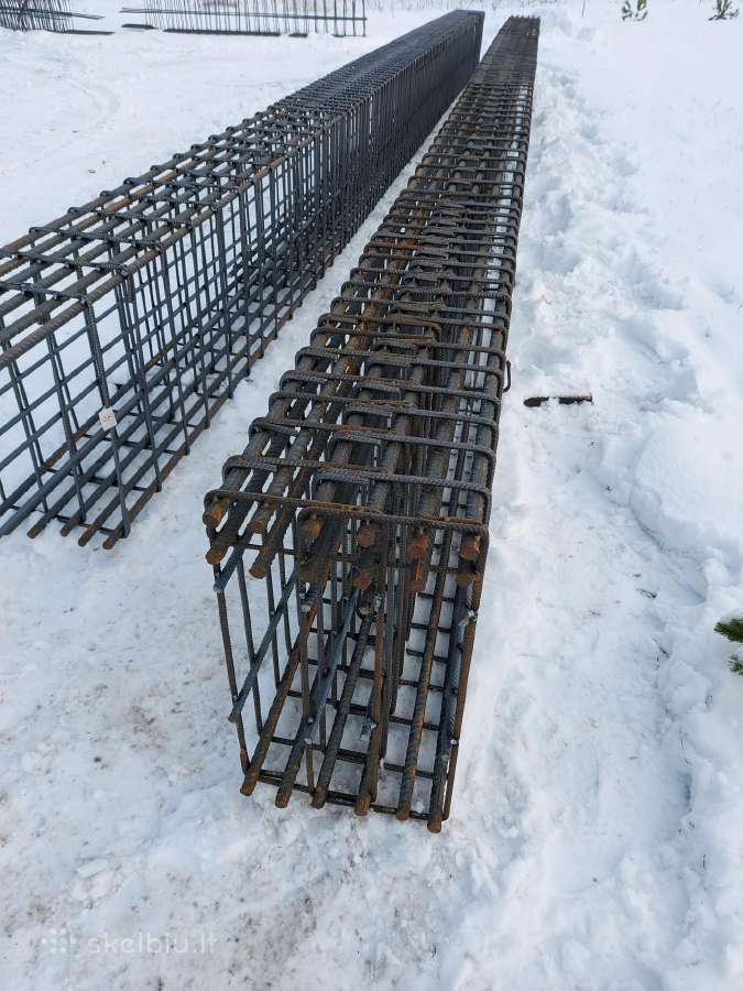 Armatūros lankstiniai, karkasai, įdėtinės