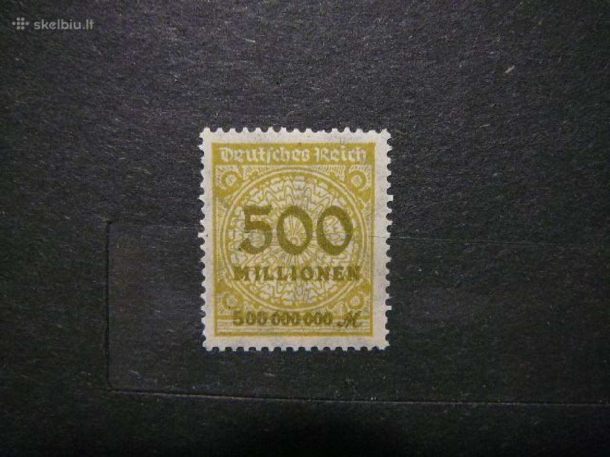 Standartai Vokietija 1923 500ml Mnh vkt324s