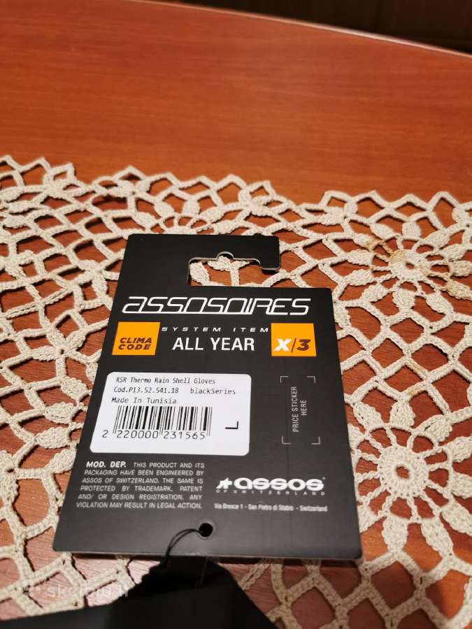Assos lietaus pirštinės - nuotraukos Nr. 4